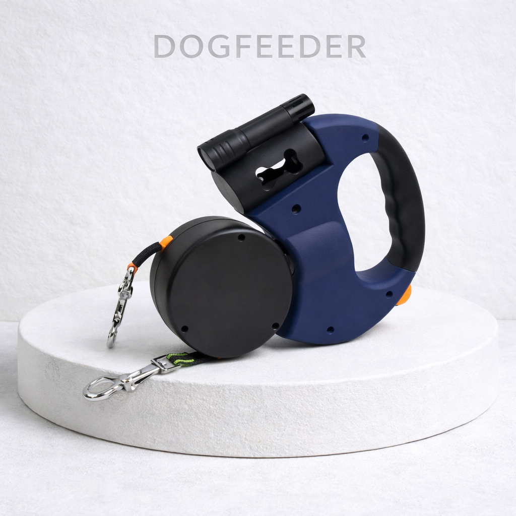 Laisse double avec lumière led